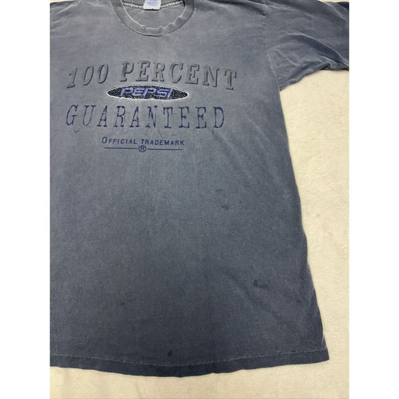 Vintage Nothing Else is a Pepsi Single Stitch Faded Blue T-Shirt Men's Size L/XL - Picture 2 of 9
